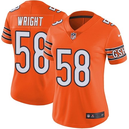 Nike Bears #58 Darnell Wright Orange Women's Stitched NFL Limited Rush Jersey