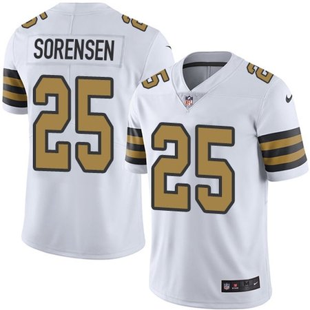 Nike Saints #25 Daniel Sorensen White Men's Stitched NFL Limited Rush Jersey
