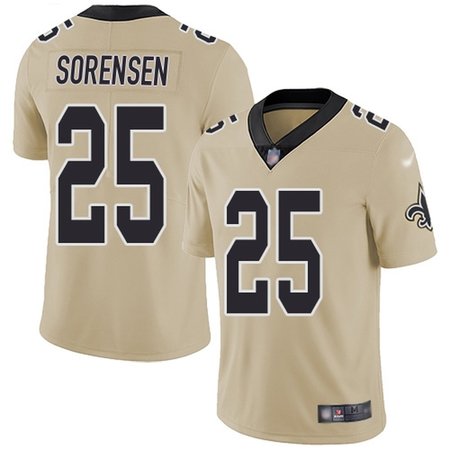 Nike Saints #25 Daniel Sorensen Gold Men's Stitched NFL Limited Inverted Legend Jersey
