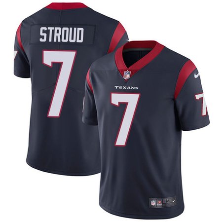 Nike Texans #7 C.J. Stroud Navy Blue Team Color Men's Stitched NFL Vapor Untouchable Limited Jersey