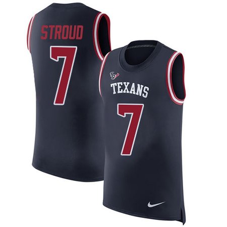 Nike Texans #7 C.J. Stroud Navy Blue Team Color Men's Stitched NFL Limited Rush Tank Top Jersey