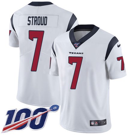 Nike Texans #7 C.J. Stroud White Men's Stitched NFL 100th Season Vapor Untouchable Limited Jersey