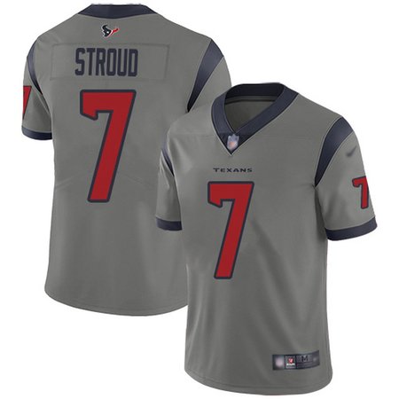Nike Texans #7 C.J. Stroud Gray Men's Stitched NFL Limited Inverted Legend Jersey
