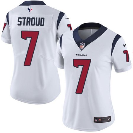 Nike Texans #7 C.J. Stroud White Women's Stitched NFL Vapor Untouchable Limited Jersey