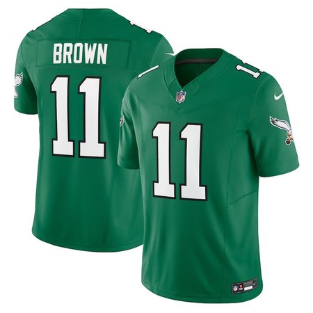 Men's Philadelphia Eagles A.J. Brown #11 Nike Kelly Green Alternate Limited Jersey