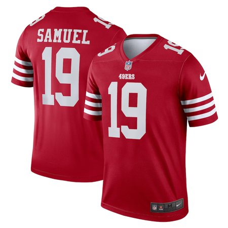 Nike 49ers #19 Deebo Samuel Red Team Color Men's Stitched NFL Legend Jersey