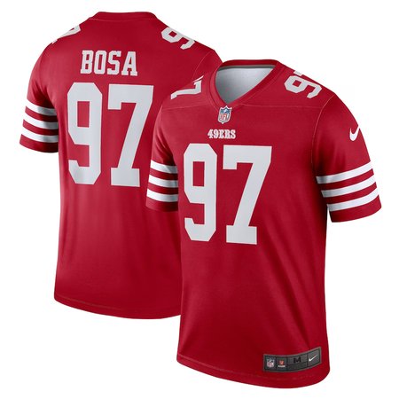 Nike 49ers #97 Nick Bosa Red Team Color Men's Stitched NFL Legend Jersey
