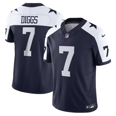 Nike Cowboys #7 Trevon Diggs Navy Men's Stitched NFL Vapor F.U.S.E. Limited Jersey