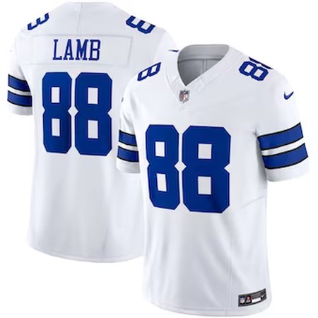 Nike Cowboys #88 CeeDee Lamb White Men's Stitched NFL Vapor F.U.S.E. Limited Jersey