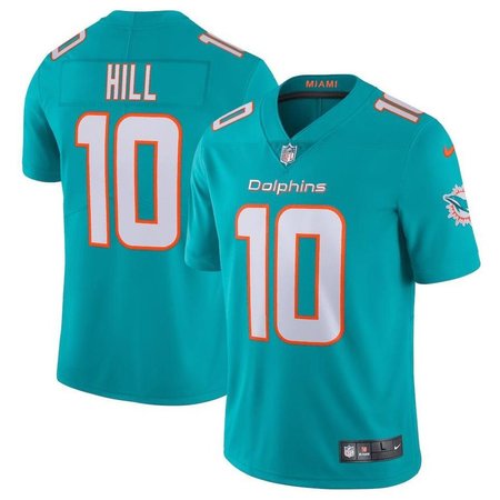 Nike Dolphins #10 Tyreek Hill Aqua Green Team Color Men's Stitched NFL Vapor Untouchable Limited Jersey
