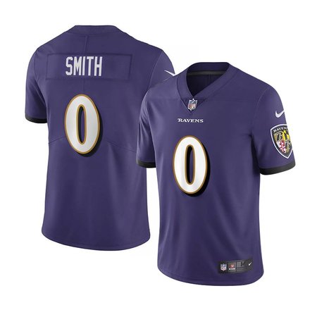 Nike Ravens #0 Roquan Smith Purple Team Color Men's Stitched NFL Vapor Untouchable Limited Jersey