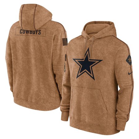 Dallas Cowboys Men's Brown 2023 Salute To Service Hoodie