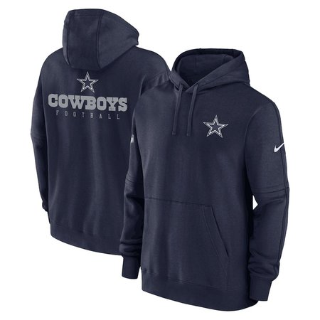 Dallas Cowboys Nike Sideline Club Fleece Pullover Navy Hoodie