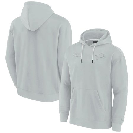 Detroit Lions Men's Gray Primary Logo Hoodie