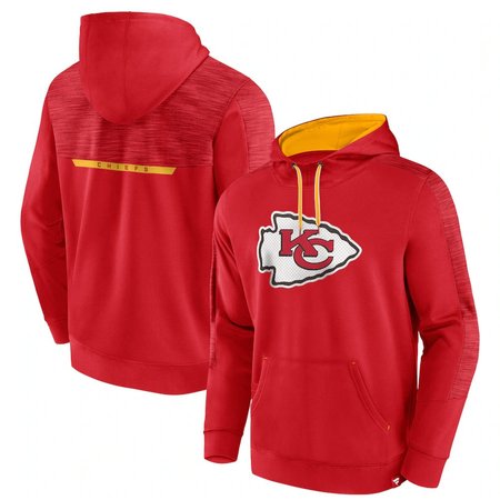 Kansas City Chiefs Men's Red Defender Evo Pullover Hoodie