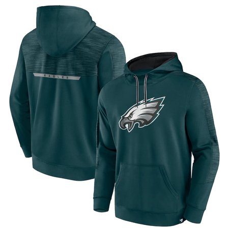 Philadelphia Eagles Men's Midnight Green Call The Shot Pullover Hoodie